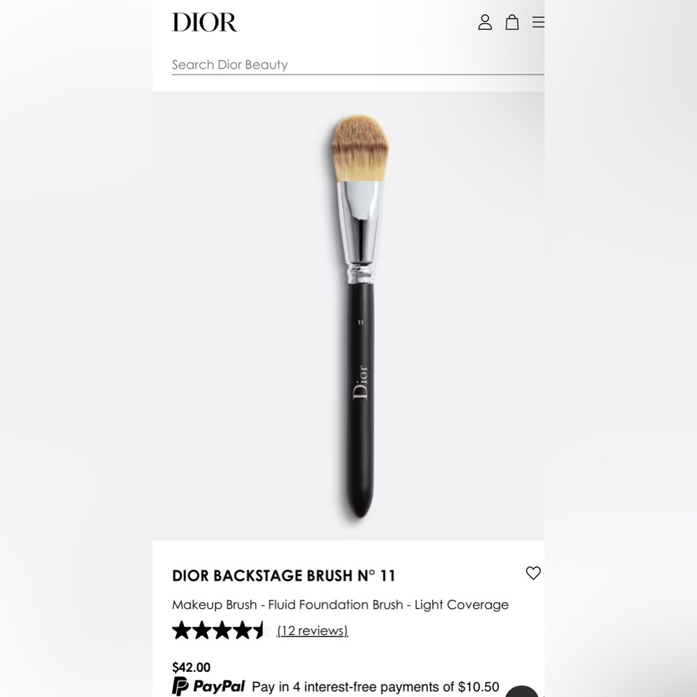Dior Exclusive Makeup Cosmetic Bag Travel Vanity Case with Backstage Brush Set - Picture 6 of 9